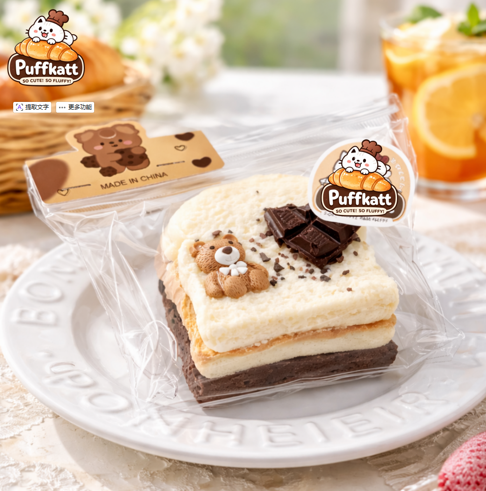 Choco Bear Triple Toast Squishy 🐻🍫