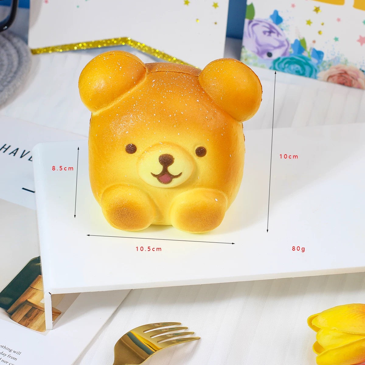 PuffKatt Bear Bread Squishy 🧸🍞