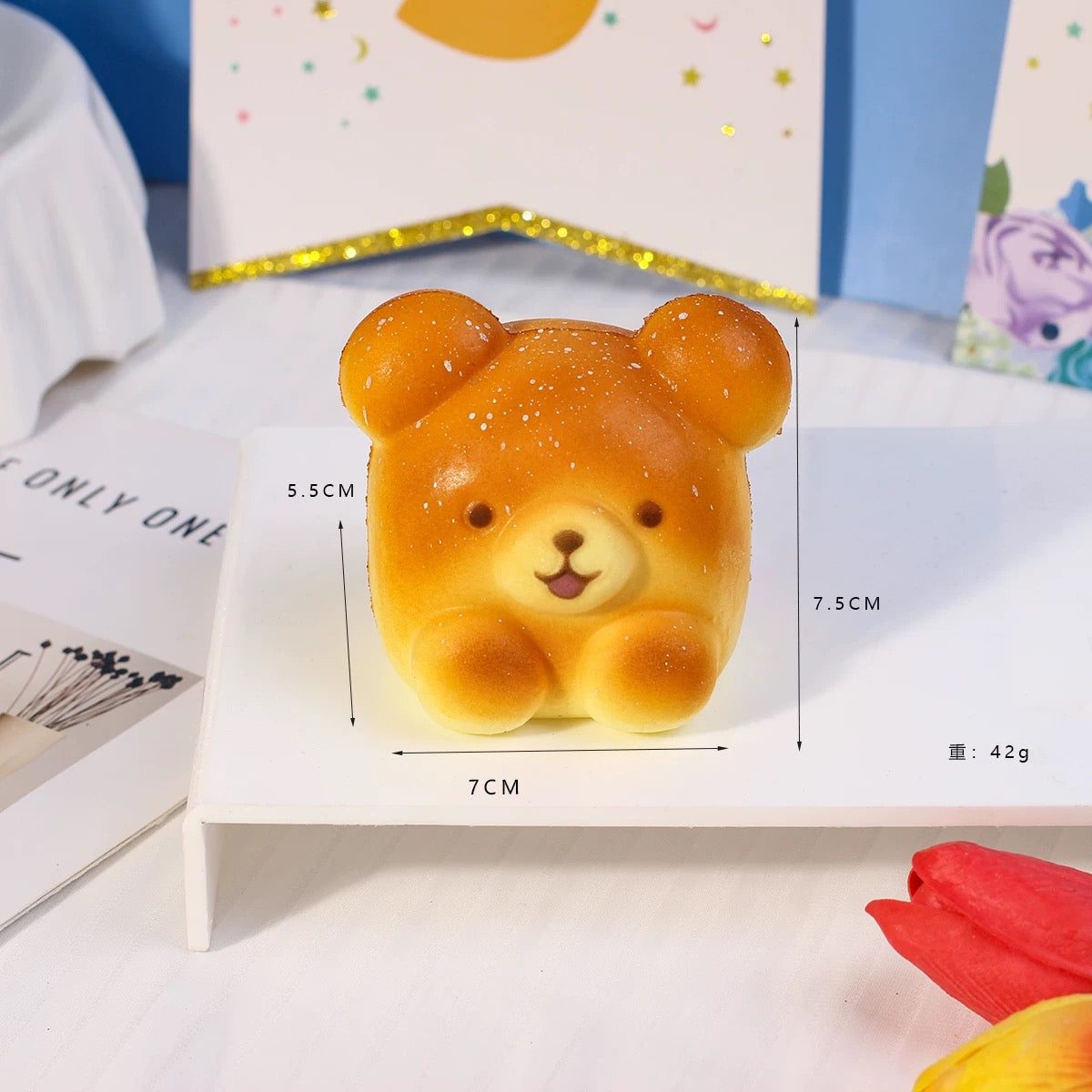 PuffKatt Bear Bread Squishy 🧸🍞