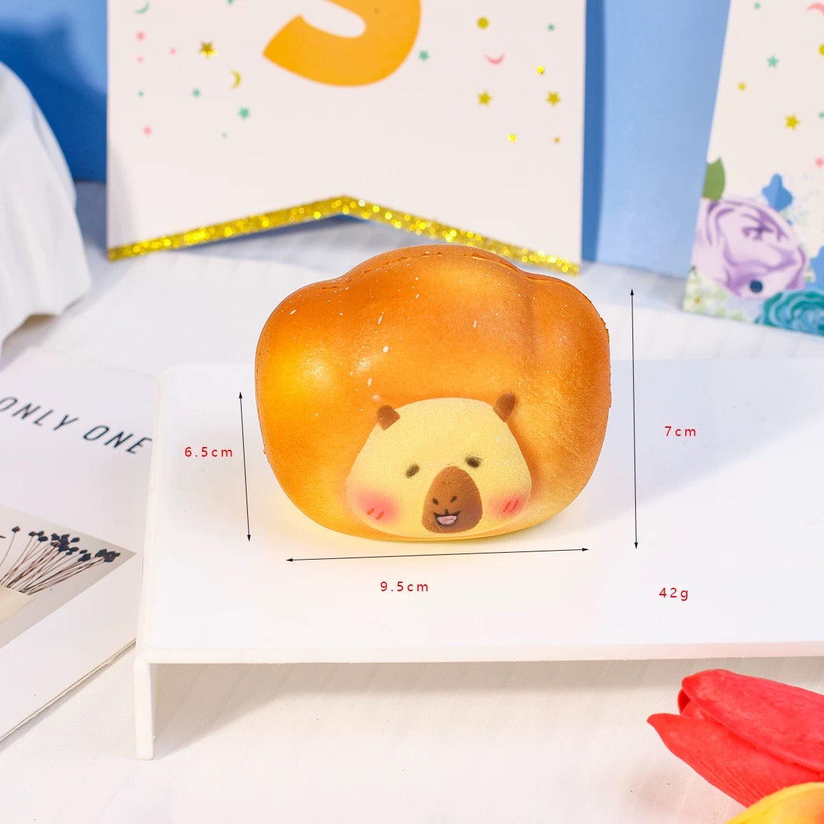 PuffKatt Bear Bread Squishy 🧸🍞